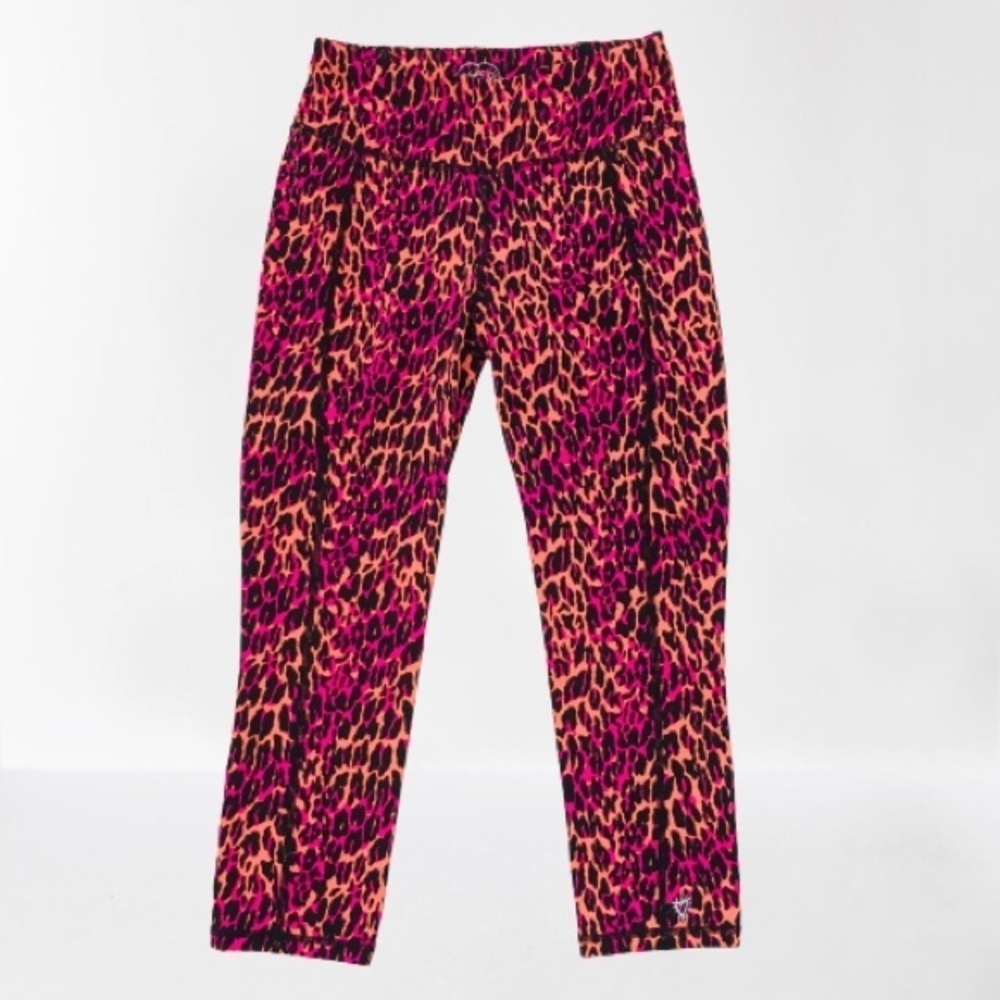 Betsey Johnson Performance Leggings Cheetah Print